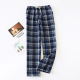 Japanese style new spring and autumn ladies cotton double crepe couple pants large size men and women home service summer Japanese style new spring and autumn ladies cotton double crepe couple pants large size men and women home service summer