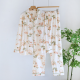 2025 New Spring and Autumn Women's Pajama Set 100% Cotton Knitted Long Sleeve Two Piece Loose Printed Home Clothes Ladies 2025 New Spring and Autumn Women's Pajama Set 100% Cotton Knitted Long Sleeve Two Piece Loose Printed Home Clothes Ladies