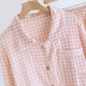 2025 Spring/Summer New Women's Sleepwear Long Set 100% Cotton Plaid Long Sleeve Long Pants Two Piece Set Collar Home Clothes 2025 Spring/Summer New Women's Sleepwear Long Set 100% Cotton Plaid Long Sleeve Long Pants Two Piece Set Collar Home Clothes