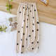 2025 New Spring/Summer Women's Sleeping Pants 100% Pure Cotton Knitted Love Pants Straight Leg Casual Home Pants Lounge Wear 2025 New Spring/Summer Women's Sleeping Pants 100% Pure Cotton Knitted Love Pants Straight Leg Casual Home Pants Lounge Wear
