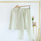 2025 Spring/Summer New Women's Sleepwear Long Set 100% Cotton Plaid Long Sleeve Long Pants Two Piece Set Collar Home Clothes 2025 Spring/Summer New Women's Sleepwear Long Set 100% Cotton Plaid Long Sleeve Long Pants Two Piece Set Collar Home Clothes