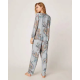 Japanese new spring and autumn new style cotton viscose ladies long-sleeved suit feather big flower home service pijamas women Japanese new spring and autumn new style cotton viscose ladies long-sleeved suit feather big flower home service pijamas women