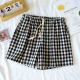2025 New Summer Couple Japanese Shorts 100% Cotton Men's and Women's Plaid Simple Large Thin Home Shorts plaid pajama pants 2025 New Summer Couple Japanese Shorts 100% Cotton Men's and Women's Plaid Simple Large Thin Home Shorts plaid pajama pants