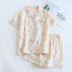 2025 New Summer Women's Pajama Set 100% Cotton Short sleeved Shorts Two piece Sweet Cartoon Flip Collar Thin Home Fury Set 2025 New Summer Women's Pajama Set 100% Cotton Short sleeved Shorts Two piece Sweet Cartoon Flip Collar Thin Home Fury Set