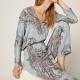 Japanese new spring and autumn new style cotton viscose ladies long-sleeved suit feather big flower home service pijamas women Japanese new spring and autumn new style cotton viscose ladies long-sleeved suit feather big flower home service pijamas women