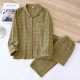 2025 Women's New Spring and Autumn Pajama Set 100% Cotton Long Sleeve Long Pants Two Piece Set Loose Collar Home Clothes Ladies 2025 Women's New Spring and Autumn Pajama Set 100% Cotton Long Sleeve Long Pants Two Piece Set Loose Collar Home Clothes Ladies