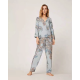 Japanese new spring and autumn new style cotton viscose ladies long-sleeved suit feather big flower home service pijamas women Japanese new spring and autumn new style cotton viscose ladies long-sleeved suit feather big flower home service pijamas women