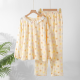 2025 New Spring/Summer Women's Pajama Set Pure Cotton Crepe Sweet and Cute Long Sleeve Long Pants Two Piece Home Clothes 2025 New Spring/Summer Women's Pajama Set Pure Cotton Crepe Sweet and Cute Long Sleeve Long Pants Two Piece Home Clothes