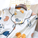 Japanese style spring and autumn ladies cotton knitted pajamas suit long-sleeved trousers two-piece suit cute home service woman Japanese style spring and autumn ladies cotton knitted pajamas suit long-sleeved trousers two-piece suit cute home service woman