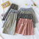 2025 New Summer Couple Japanese Shorts 100% Cotton Men's and Women's Plaid Simple Large Thin Home Shorts plaid pajama pants 2025 New Summer Couple Japanese Shorts 100% Cotton Men's and Women's Plaid Simple Large Thin Home Shorts plaid pajama pants
