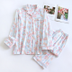 2025 New Spring and Autumn Women's Pajama Set 100% Cotton Knitted Cute Loose Long sleeved Pants Two piece Home Furnishing Set 2025 New Spring and Autumn Women's Pajama Set 100% Cotton Knitted Cute Loose Long sleeved Pants Two piece Home Furnishing Set