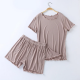 New summer modal short-sleeved shorts suit ladies pajamas casual large size loose comfortable pajamas suits pajamas for women New summer modal short-sleeved shorts suit ladies pajamas casual large size loose comfortable pajamas suits pajamas for women