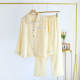 2025 Spring/Summer New Women's Sleepwear Long Set 100% Cotton Plaid Long Sleeve Long Pants Two Piece Set Collar Home Clothes 2025 Spring/Summer New Women's Sleepwear Long Set 100% Cotton Plaid Long Sleeve Long Pants Two Piece Set Collar Home Clothes