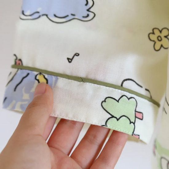 2025 Spring/Summer New Women's Pajama Set 100% Pure Cotton Double Layer Gauze Long Sleeve Two Piece Cartoon Cute Sweet Home Fury 2025 Spring/Summer New Women's Pajama Set 100% Pure Cotton Double Layer Gauze Long Sleeve Two Piece Cartoon Cute Sweet Home Fury